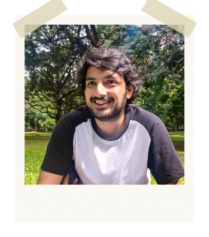 Tanay, smiling